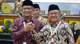 Haedar Nashir dan Abdul Mu’ti menjadi Ketua Umum dan Sekretaris Umum PP Muhammadiyah. (Dok. suaramuhammadiyah.id)
