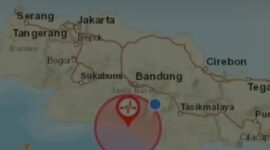 Pusat gempa Garut berada di 7.51 LS dan 107.52 BT pada kedalaman 109 kilometer. (Instagram.com/@bnpbgarut)