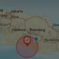 Pusat gempa Garut berada di 7.51 LS dan 107.52 BT pada kedalaman 109 kilometer. (Instagram.com/@bnpbgarut)
