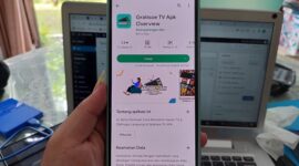 Aplikasi Gratisoe TV. (Dok. Apakabarnews.com/M Rizal Ariansyah)
