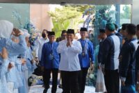Menteri Pertahanan Prabowo Subianto di acara Acara silaturahmi Ramadhan yang digelar oleh PAN. (Instagram.com/@prabowo)

