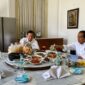Menteri Pertahanan Prabowo Subianto saat makan bersama Presiden Joko Widodo di Istana Bogor. (Instagram.com/@prabowo)