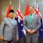 Menteri Pertahanan RI Prabowo Subianto menerima kunjungan kehormatan Wakil Perdana Menteri sekaligus Menteri Pertahanan Australia Richard Marles. (Dok. Tim Media Prabowo Subainto)