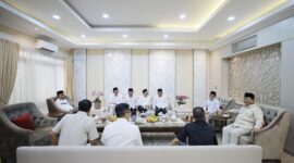 Ketua Umum Partai Gerindra Prabowo Subianto menyambangi kediaman Ketua umum PKB Muhaimin Iskandar (Cak Imin). (Dok. Tim Media Prabowo Subianto)
