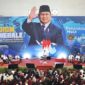 Menteri Pertahanan Prabowo Subianto saat memberi Kuliah Umum di Universitas Muhammadiyah Malang. (Dok. Tim Media Prabowo)
