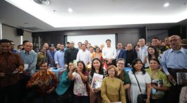 Capres nomor urut dua Prabowo Subianto melakukan pertemuan dengan Persekutuan Gereja-gereja Indonesia (PGI) di Graha Oikumene, Jakarta. (Dok. TKN Prabowo - Gibran)

