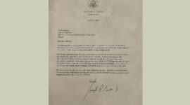 President Amerika SerikatJoe Biden mengucapkan selamat kepada calon Prabowo Subianto melalui surat resmi, diantar langsungDuta Besar Amerika Serikat untuk ASEAN Yohannes Abraham. (Dok. Tim Media Prabowo)