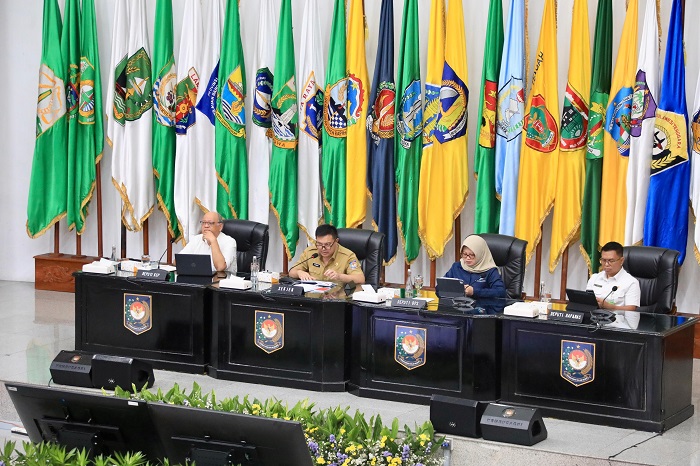 Deputi Bidang Ketersediaan dan Stabilisasi Pangan NFA, I Gusti Ketut Astawa Rapat Koordinasi Pengendalian Inflasi Daerah di Kemendagri. (Dok. Bapanas)
